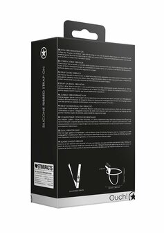 Silicone Ribbed Strap-On Adjustable - Black