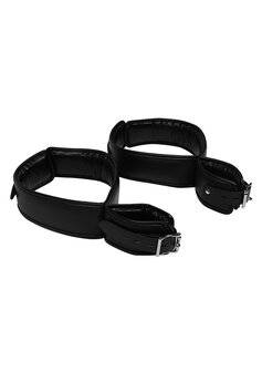 Hand and Thigh Cuffs Set - Black OS