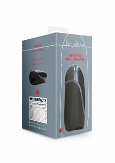 Vibrating Masturbator Sleeve - Licorice Black