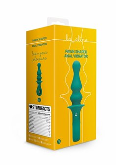 Pawn Shaped Anal Vibrator - Peacock Plume