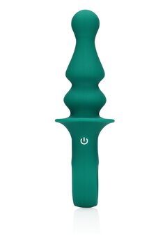 Pawn Shaped Anal Vibrator - Peacock Plume