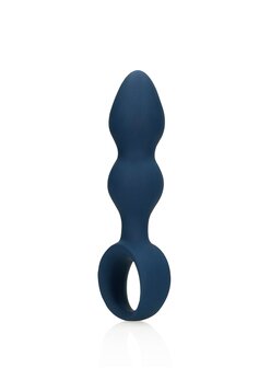 Teardrop Shaped Anal Plug - Large - Baltic Blue