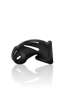 Model 27 - Ultra Soft Silicone Chastity Cage - Black