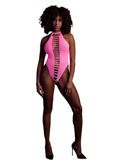 High-Cut Body - Neon Pink - XS/XL XS-XL