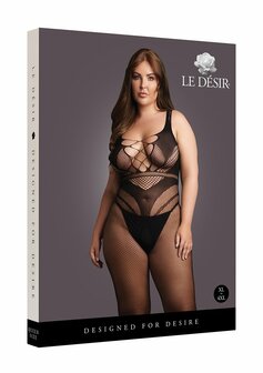 Bodystocking with Accentuated Lines - OSX - Black OSX