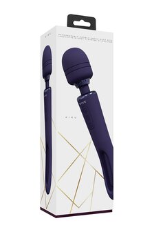 Kiku -  Double Wand with G-Spot Flapping - Purple
