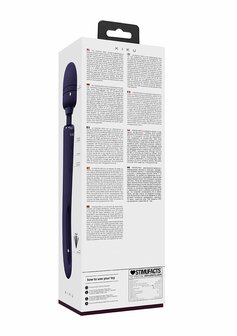 Kiku -  Double Wand with G-Spot Flapping - Purple