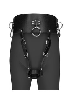 Belt with Vibrator Holder - Black OS