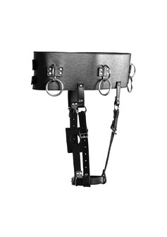 Belt with Vibrator Holder - Black OS