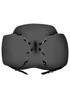 Labia Spreader with Clamps - Black OS