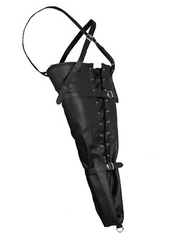 Lace-up Full Sleeve Arm Restraint - Black