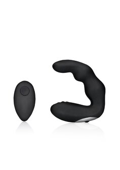 Gebogen vibrerende prostaatmassager met afstandsbediening