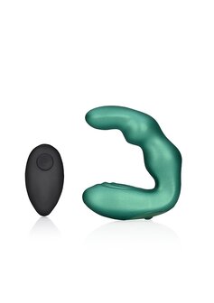 Gebogen vibrerende prostaatmassager met afstandsbediening