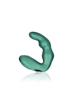 Gebogen vibrerende prostaatmassager met afstandsbediening