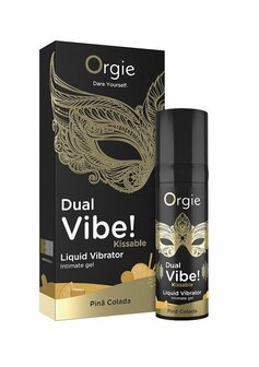 Dual Vibe! Liquid Vibrator - Pina Colada - 0.5 fl oz / 15 ml