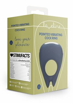 Pointed Vibrating Cock Ring - Baltic Blue