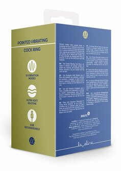Pointed Vibrating Cock Ring - Baltic Blue