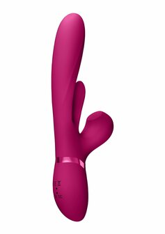 Thrusting GSpot, Flapper, PulseWave Clit Stimulator - Pink