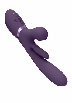 Thrusting GSpot, Flapper, PulseWave Clit Stimulator - Purple