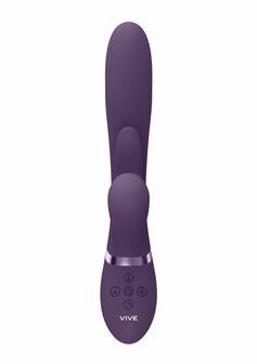 Thrusting GSpot, Flapper, PulseWave Clit Stimulator - Purple