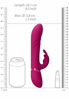 Vibrating and Rotating Beads, G-Spot Rabbit - Pink