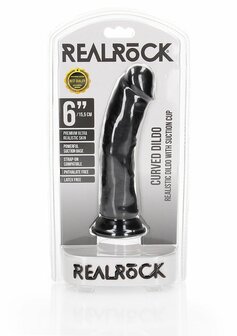 Gebogen Realistische Dildo met Zuignap - 15,5 cm