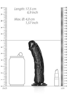 Gebogen Realistische Dildo met Zuignap - 15,5 cm