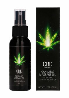CBD Cannabis Massageolie - 50 ml