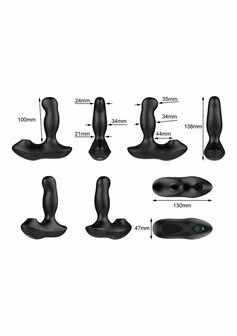 Revo Air - Roterende Prostaat Massager met Zuigkracht en Afstandsbediening