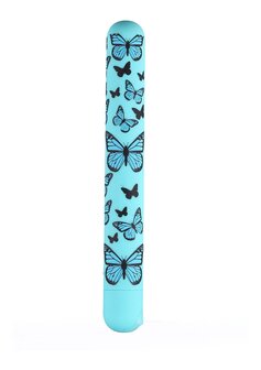 Monarch X-long Bullet - Butterfly Print Teal Blue
