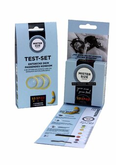 Pure Feel Test Set - Condoms 53, 57, 60 mm - 3 Pieces - DE