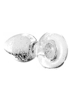 Glow-In-The-Dark - Glass Butt Plug - Medium