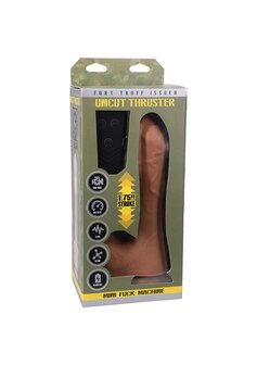 Uncut Thruster - Mini Fuck Machine + Remote - Caramel