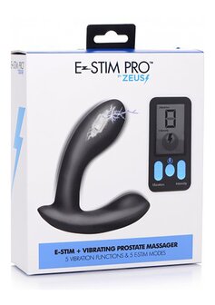 E-Stim Pro - Silicone Vibrating Prostate Massager + Remote Control