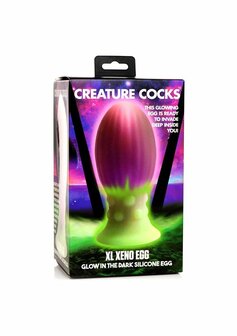 Xeno Egg - Glow in the Dark - Silicone Egg - XL - Pink