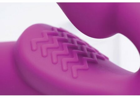 Evoke Vibrating Strapless Silicone Strap On Dildo