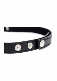 Dark Heart - Chrome Hart Zwarte Choker