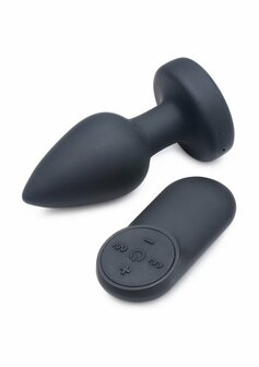 Silicone Vibrating LED Plug - Large