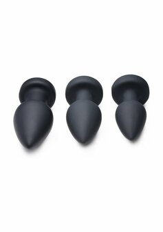 Silicone Vibrating LED Plug - Large