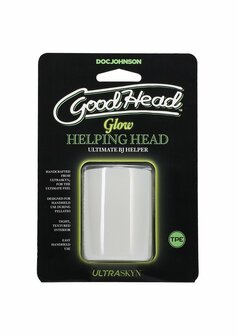 Glow Helping Head - Masturbator - Frost / Green Glow