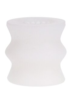 Glow Helping Head Silicone - Masturbator - Frost / Glow