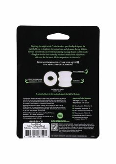 Glow Helping Head Silicone - Masturbator - Frost / Glow