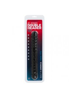 Jr. Veined Double Header - Dildo met Dubbele Uiteinden - 30 cm