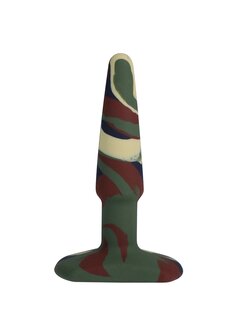 Groovy - Silicone Anal Plug - 4&quot; / 10 cm - Camouflage
