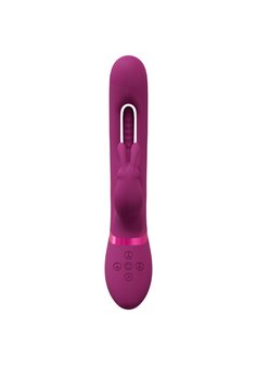 Mika -  Triple Rabbit with G-Spot Flapping - Pink