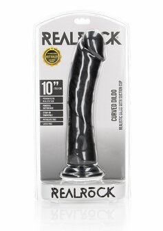 Gebogen Realistische Dildo met Zuignap - 25,5 cm