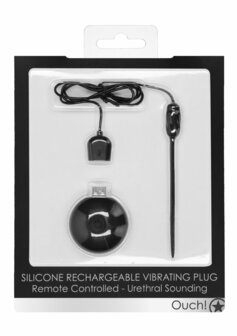 Silicone Oplaadbare Vibrerende Plug met Afstandsbediening