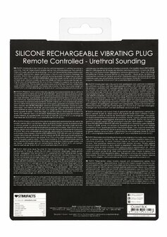 Silicone Oplaadbare Vibrerende Plug met Afstandsbediening