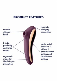 Dual Kiss - Air Pulse Vibrator