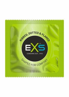 EXS 3In1 (Ribbed,Dotted &amp; Flared) - Condooms - 144 Stuks